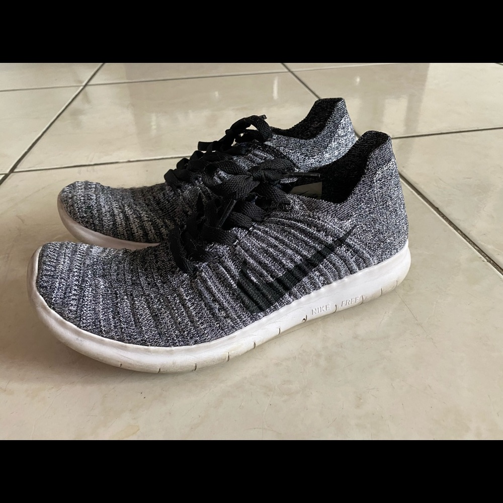 Nike free run fly knit (gray)